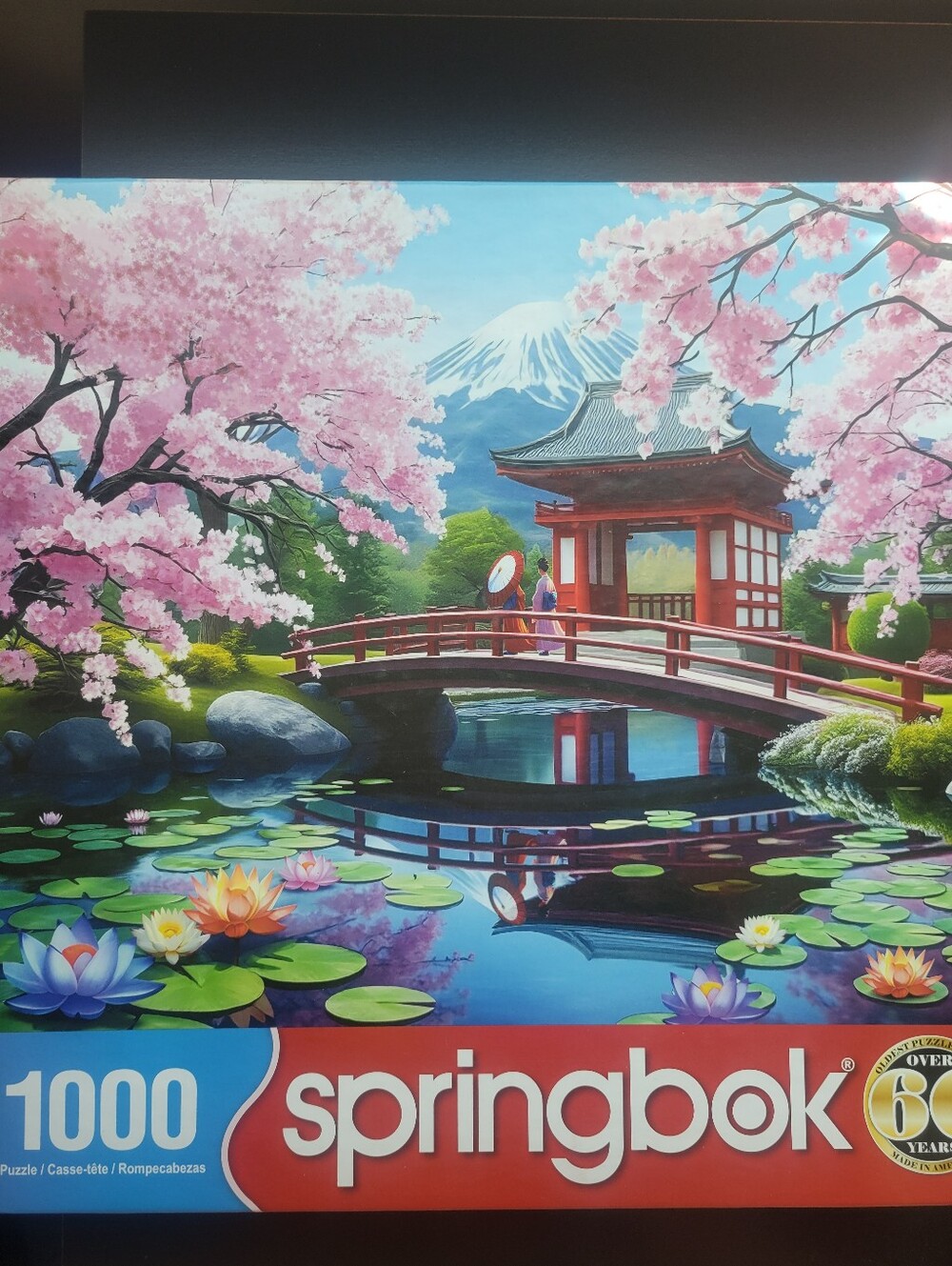 Springbok 1000 Piece Puzzle with Cherry Blossoms